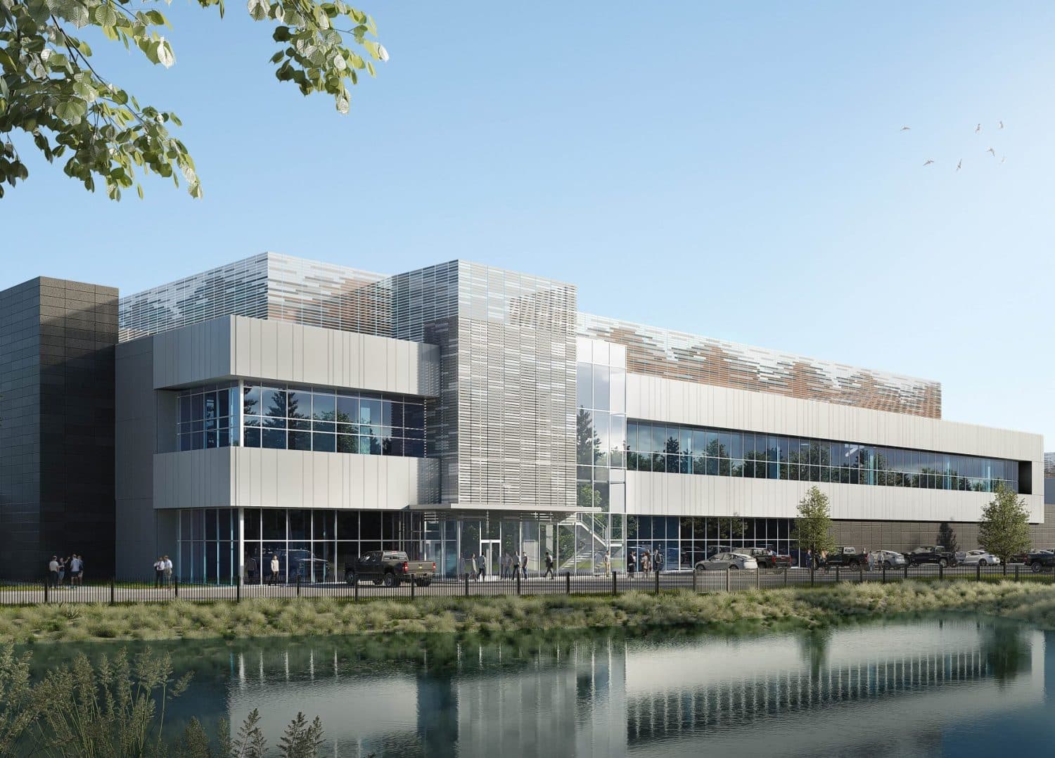 Rendering of the proposed Corscale data center campus in Archbald